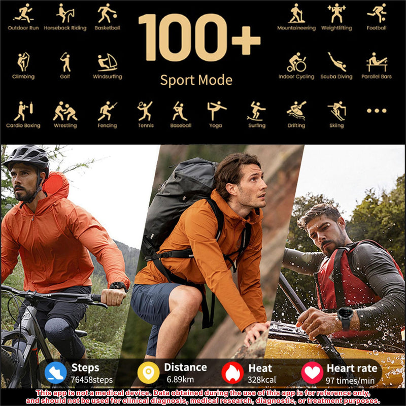 Smart Watch for Men,1.7" HD Touchscreen Fitness Tracker with Bluetooth Calling, Fitness Watch with Heart Rate/Sleep Monitor/100+ Sports, IP68 Waterproof Smartwatch for Android iOS (Silvery) Orange