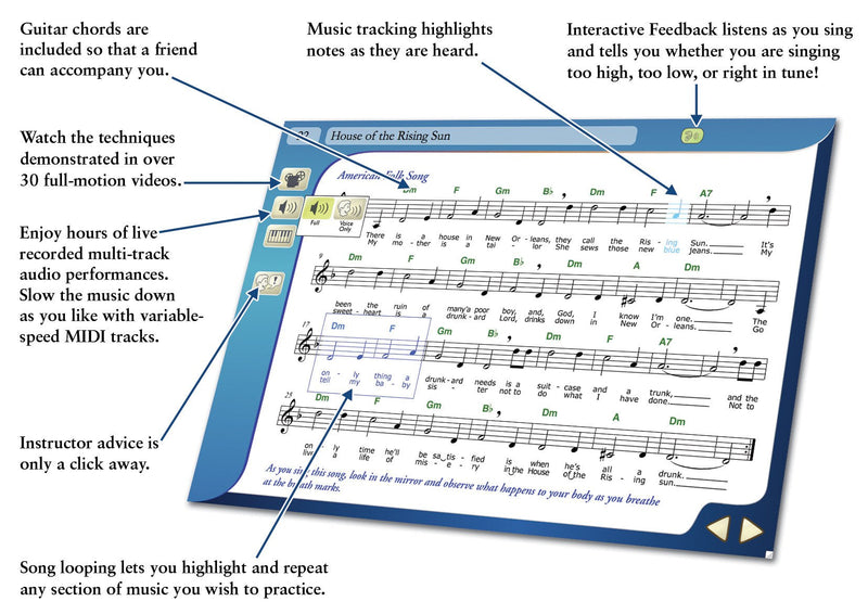 eMedia Singing Method v1.1 (Latest Version) - Learn at Home PC/Mac Disc