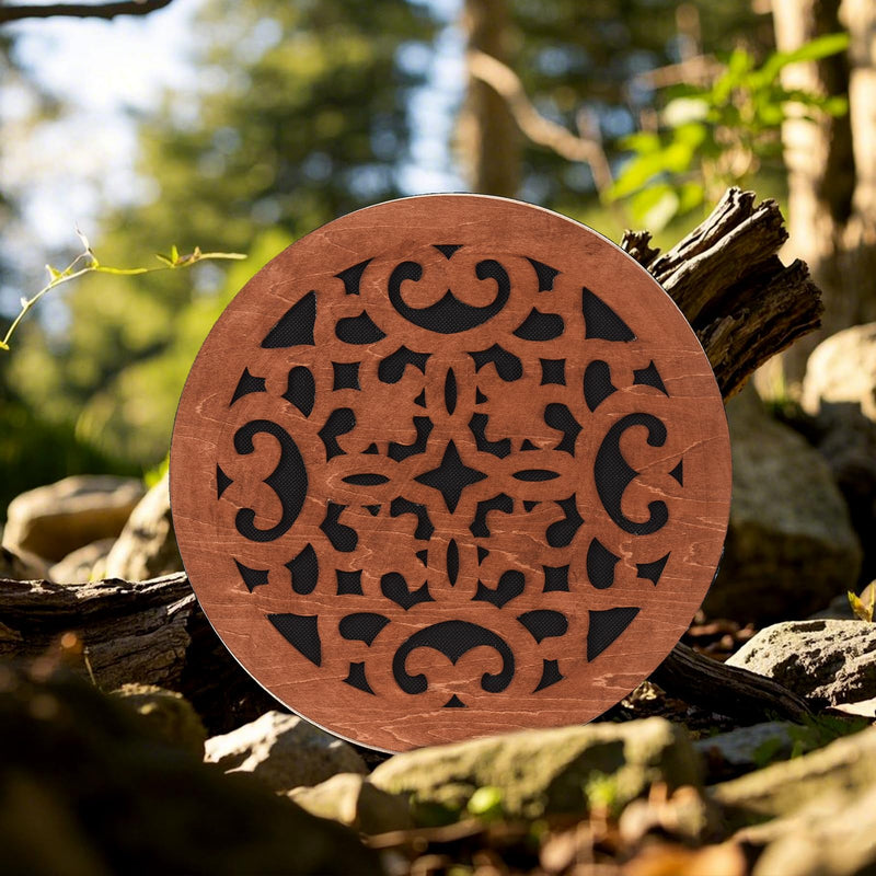 8INCH Ocean Drum,Water Stream Drum,Rain Disk "Water-Fall",Sound Healing,Onomatopoeic Wooden Drum For Performance Accompaniment 8 INCH