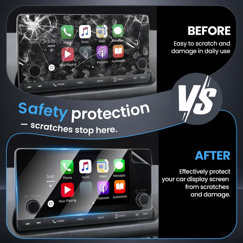 2PCS 7-Inch Screen Protector for 2023-2025 Honda HRV (Not for 9-inch EX-L) | Touchscreen Protective Soft Film for HR-V Accessories, Anti Glare & Fingerprint Navigation Screen, Ultra HD Clear Film transparent