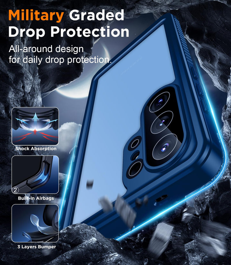 Designed for Samsung Galaxy S26 Ultra Case Waterproof, Built-in Lens & Screen Protector Military Grade Shockproof Dropproof IP68 Underwater Full Body Phone Case for Galaxy S26 Ultra 6.9"-Blue Blue Samsung Galaxy S26 Ultra 6.9"