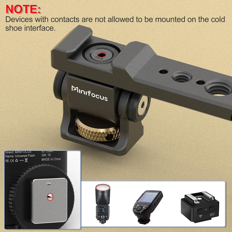 [AUSTRALIA] - Adjustable Camera Monitor Mount with Quick Release NATO Clamp, Cold Shoe Mount, 360° Rotatable Field Gimbal Monitor Holder for DJI RS 4 Mini/RS 4 / RS 4 Pro/RS 2 / RSC 2 / RS 3 / RS 3 Pro/RS 3 Mini 
