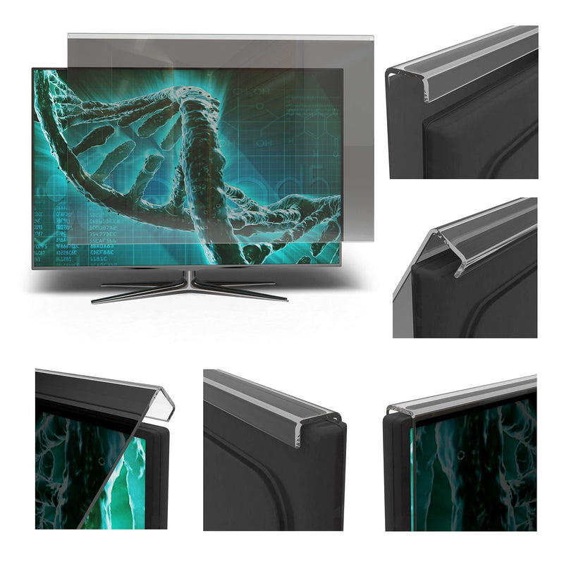 EZ-Pro Screen Protector Privacy Screen Panel for 22 inches (Screen Measured Diagonally) Computer Monitor, Anti Blue Light and Easy Installation, Screen Panel Size 12.5" Height x19.4 Width
