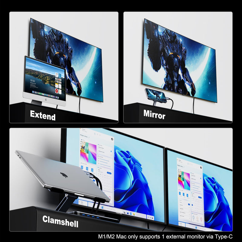 BENFEI 5 Pack USB C to HDMI 6 Feet Cable [4K@60Hz, Aluminum Shell, Nylon Braided], Thunderbolt 3/4/5 Compatible with iPhone 15 Pro/Max, MacBook Pro/Air 2023, iPad Pro 4K@60Hz