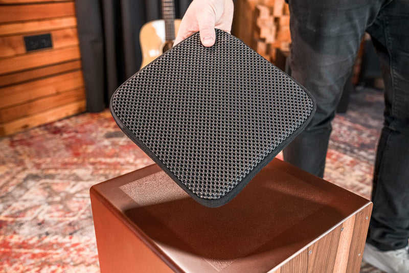 [AUSTRALIA] - Deluxe Cajon Seat for Any Size with Thick Padding & No Adhesive Required Black 