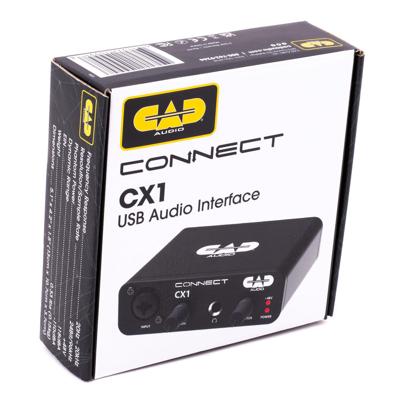 CAD Audio single Channel USB Audio Interface 24 Bit/96KHz