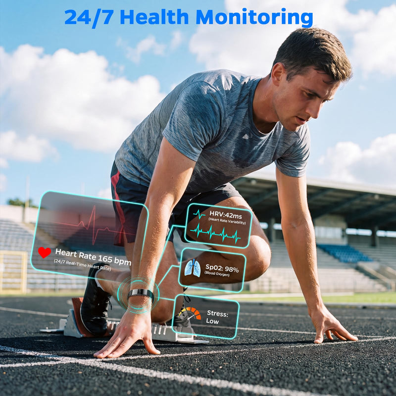 Smart Fitness Tracker Bracelet for Women & Men with Sleep Monitoring | 24/7 Heart Rate & Blood Oxygen Monitor, Activity Tracker with 7-Day Battery, Step Counter, Fitness Watch for Android & iPhone