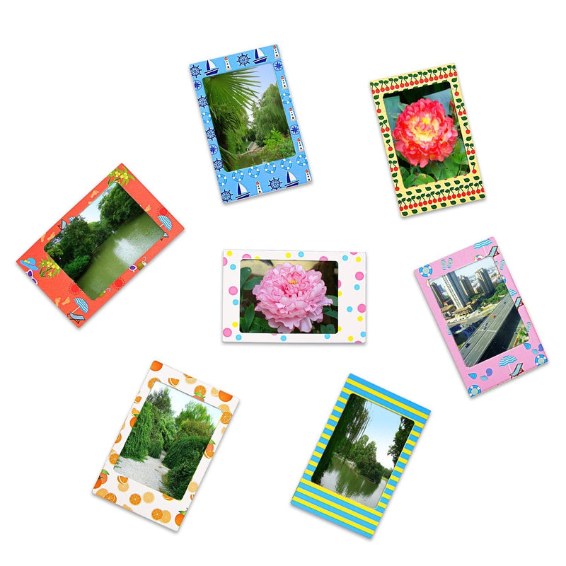 6 in 1 Colorful Bundle Kit Accessories Compatible with Fujifilm Instax Mini 12 11 9 8 90 70 Camera, Accessory Include Film Sticker, Desk Frames, Hanging Frame