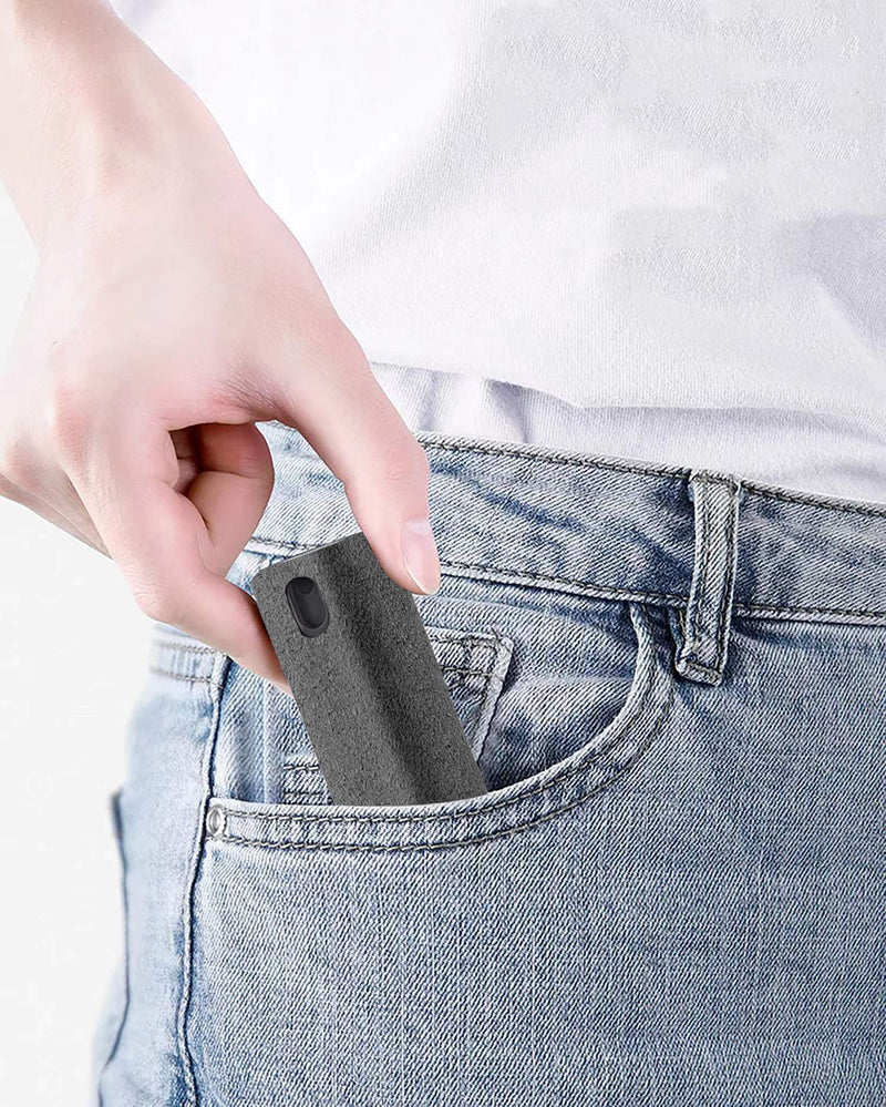 YTT Touchscreen Mist Cleaner, Screen Cleaner, for All Phones, Laptop and Tablet Screens,Two in One Spray and Microfiber Cloth (Grey) Grey