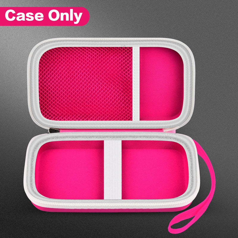 Case Only Compatible with Texas Instruments TI-30XIIS Scientific Calculator, Travel Office Calculators Storage Holder Bag with Extra Mesh Pocket for Pens, USB Cables and Accessories - Red Rose Red