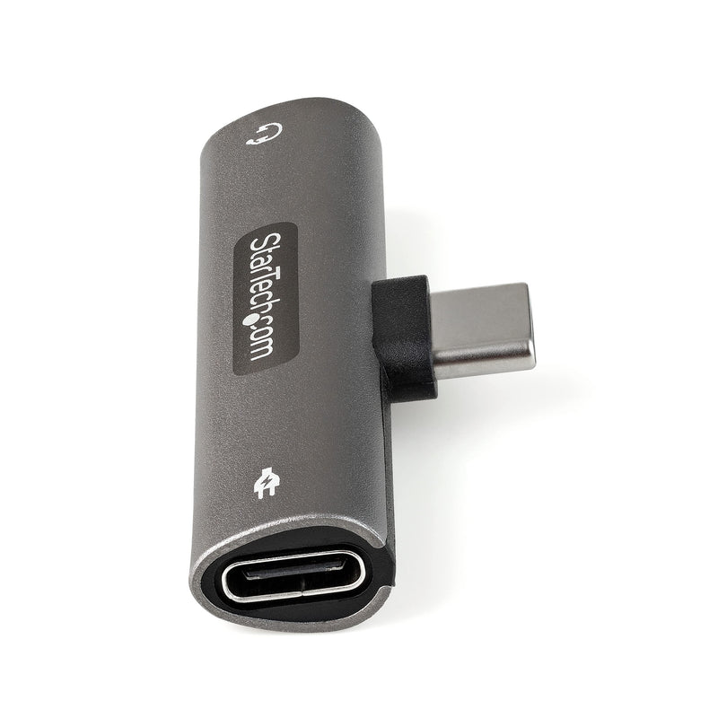 StarTech.com USB C Audio & Charge Adapter - USB-C Audio Adapter w/ 3.5mm TRRS Headphone/Headset Jack and 60W USB Type-C Power Delivery Pass-through Charger - For USB-C Phone/Tablet/Laptop (CDP235APDM) w/ 3.5mm audio + 60W Charge