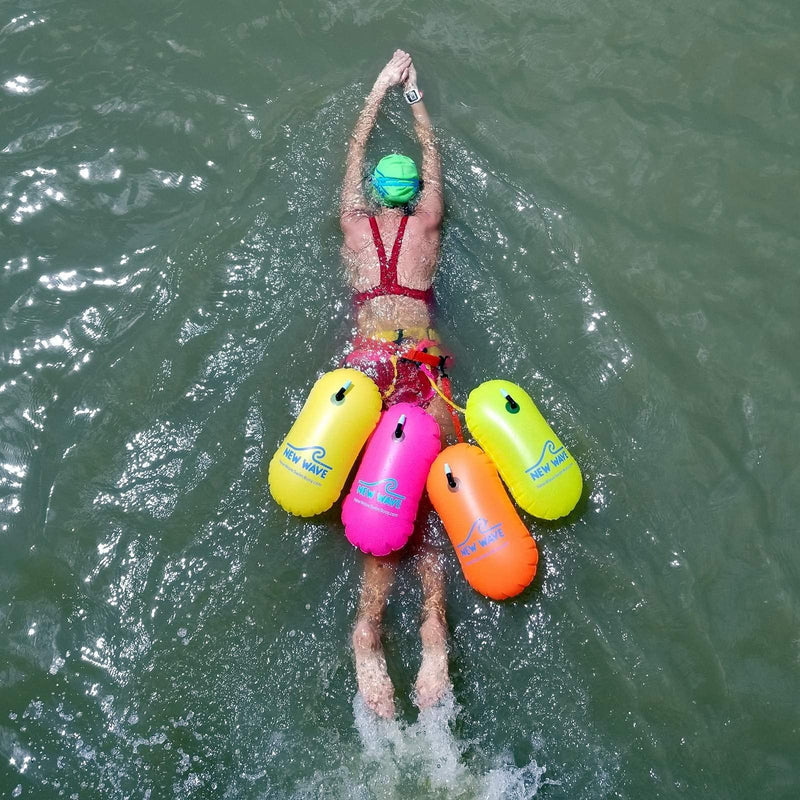 New Wave Swim Bubble Fluo Orange and Phone Pouch Bundle