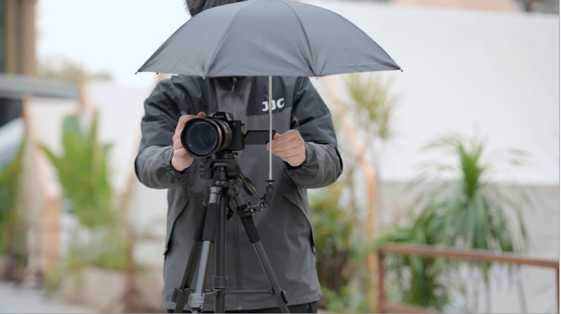 25.6" Camera Tripod Umbrella with Super Clamp for Mirrorless Camera Xbotgo 25.59"(BLACK with Super Clamp)