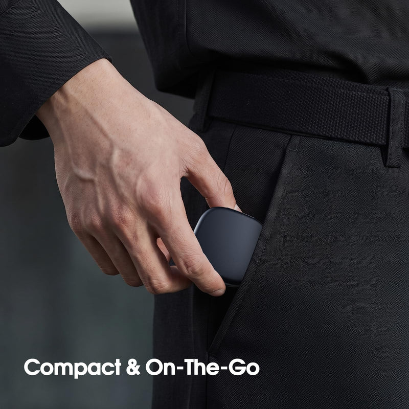 Charging Case Compatible with Oura Ring 4 Size 9 Portable Charger | Aerospace Aluminum Unibody, Pocket-Sized Elegant Design, Smart Charging Protection, Up to a Month of Battery