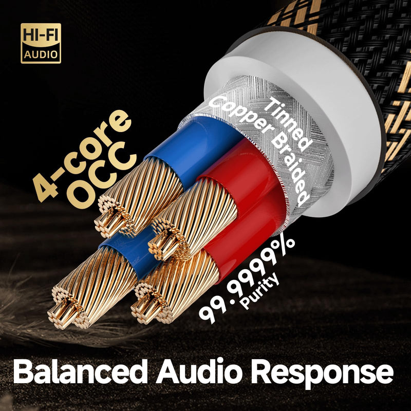 TODN 3ft USB A to USB B 99.9999% OCC HiFi Shielded Audio Cable for DAC | 3.0 24K Gold‑Plated Plugs USB Printer Cable, Aluminum Alloy Shell, Nylon Braided for Sound Card, Digital Piano, Mixer USB A to B Max 3FT/1M