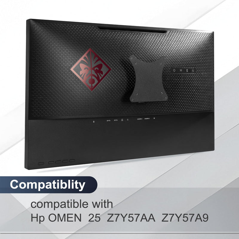 Wall Mount VESA Adapter Bracket Compatible with hp omen 25 | Compatible with hp omen 25 Adapter Bracket Arm, Desk Mount 100 * 100mm 75 * 75mm