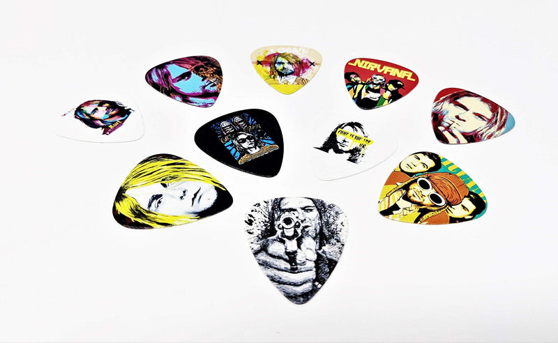Nirvana | Kurt Cobain Guitar Picks (10 picks in a pack)
