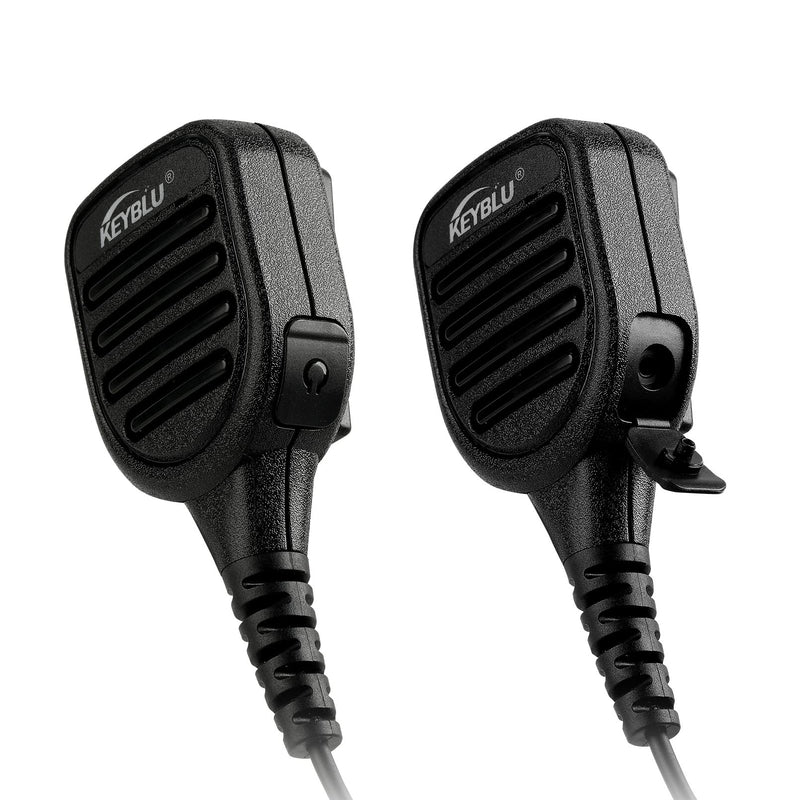 [AUSTRALIA] - CP200D Waterproof Shoulder Speaker Mic 2 Pin Radio Microphone with 3.5mm Audio Jack Compatible with Motorola CP200 CLS1410 CLS1110 RDM2070D Walkie Talkie(for Motorola, Black with 3.5 mm Jack) for MOTOROLA 