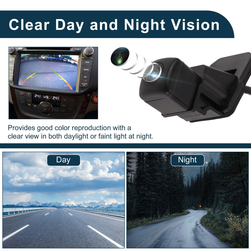 Rear View Camera for Honda HR-V for Honda Vezel 2014-2019 | 120-180 Degree, 39530T7MH01, License Plate Park Assist Camera, Backup Reverse Camera