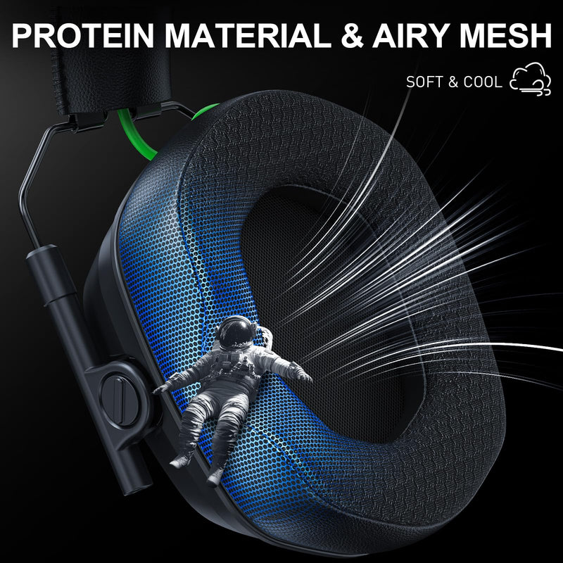 [AUSTRALIA] - Wireless Gaming Headset for PS5, PS4, PC, Switch – 2.4GHz & Bluetooth Headphones with Mic, 20ms Low Latency, 3D Stereo Sound, ENC Noise Canceling, RGB Lighting, 50H Battery Life Graphite Black 