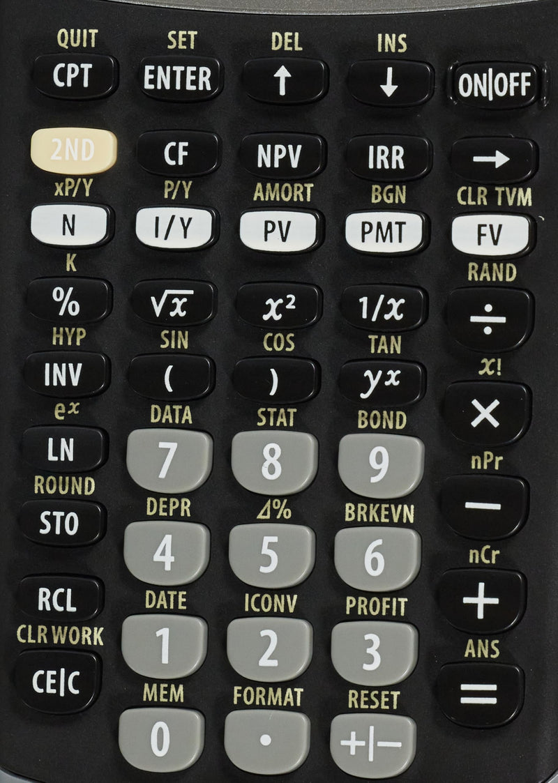 Texas Instruments BAII Plus Financial Calculator, Black Taschenrechner