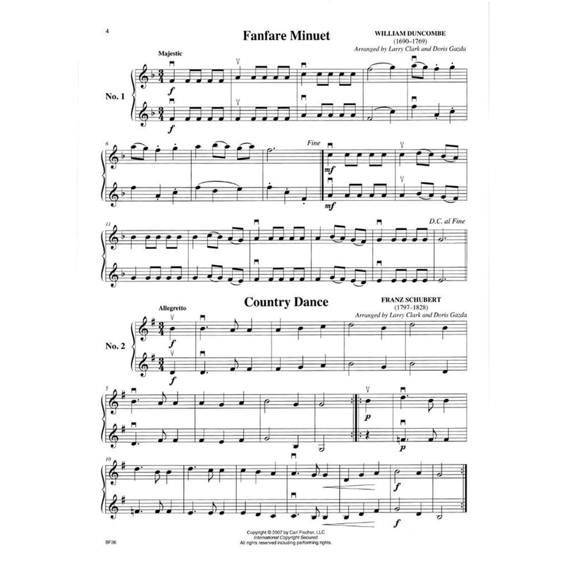 Progressive Duets Volume 1 - Violin. Arranged by Doris Gazda Larry Clark