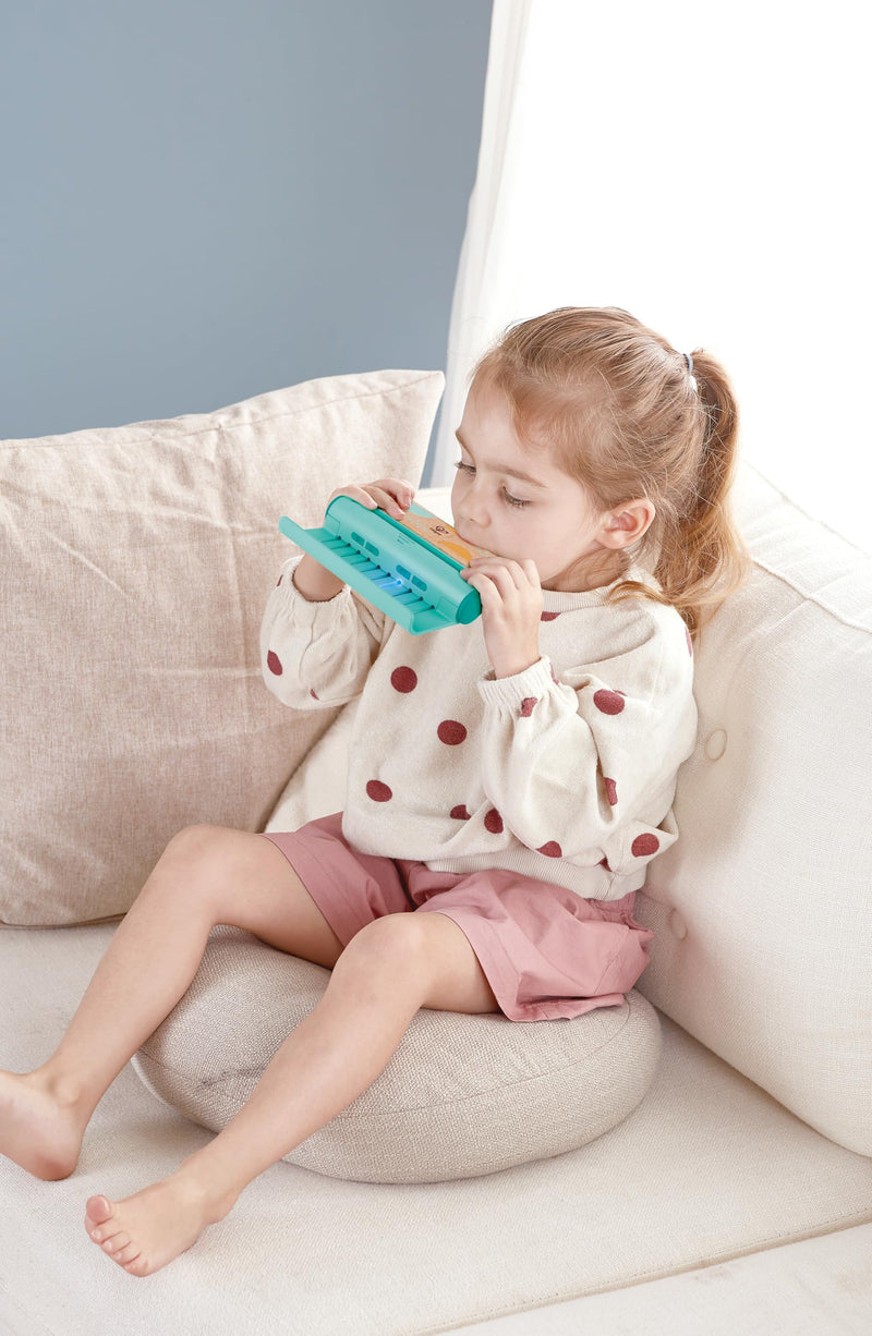 [AUSTRALIA] - Hape Learn with Lights Harmonica | USB Charging Capabilities | Leaning and Band Mode | Musical Instrument 