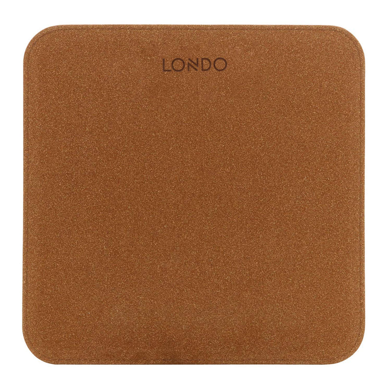 Londo Leather Mousepad with Wrist Rest Dark Brown