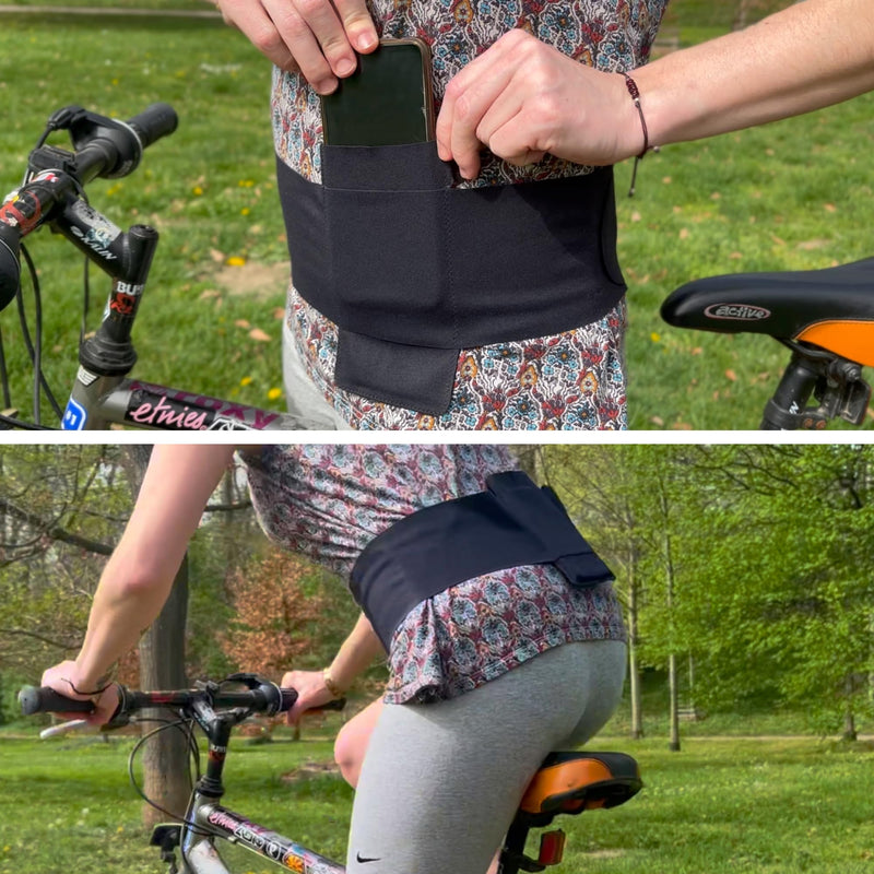 [AUSTRALIA] - URSA Mic Belt: Soft, Slim & Stretchy Microphone Transmitter/Receiver and Mobile Phone Belt for Musicians, Sound Mixers, Live Sound and Fitness Instructors; Breathable, Skin-Safe, Universal Size 