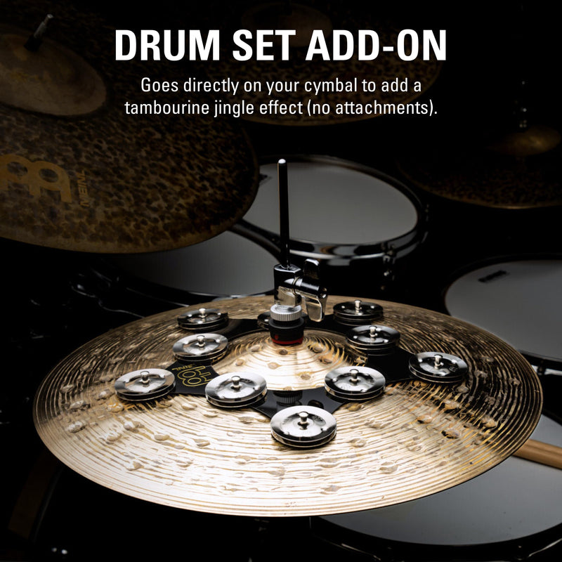 Meinl Cymbals Super Flex Hihat Tambourine Effect with 10 Pairs of Stainless Steel Jingles — NOT Made in China — Flexible Thin Frame, 2-Year Warranty (SFHHT)