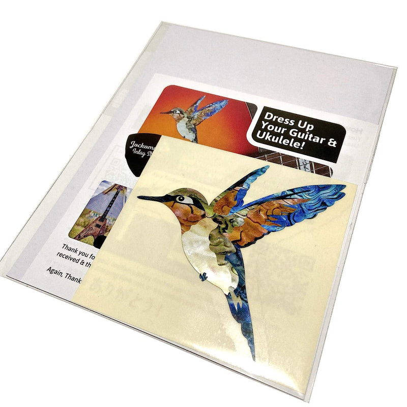 Jacamow Guitar and Bass Instrument Inlay Sticker Hummingbird