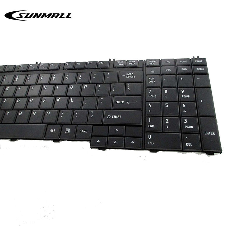 SUNMALL US Layout Laptop Keyboard Replacement for Toshiba Qosmio A500 A505 G50 G55 X300 X305 X500 X505 L350 L350s L355 L355s L500 L505 L511 L512 L515 L516 L517 L550 L555 L581 L582 P300 P305 P500 P505