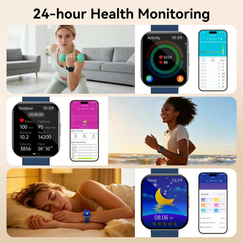 Ultra-Thin Aluminum Smart Watches for Wome (D-Silver) D-Silver