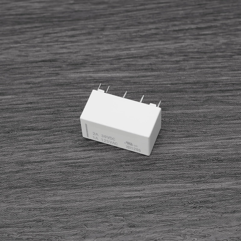 OTOTEC 5 Pieces 10 Pin Miniature Relay Bistable 3V HFD2-012-S-L2-D Self-Locking Low Controller for Railway Model DIY White