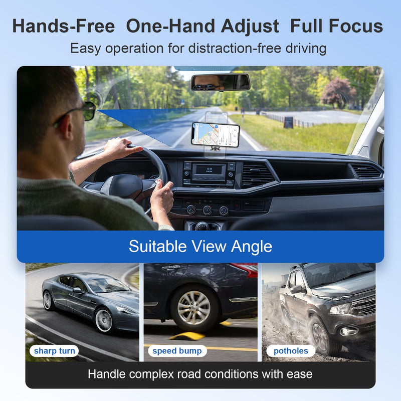 Ultra-Strong Magnetic Phone Holder for Car Dashboard MagSafe 360° Rotation Aluminum Alloy Metal Car Mount Compatible with iPhone 17 Pro Max/16 Smart Phone iPad Tablets Accessories(Black