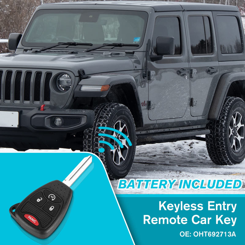 [AUSTRALIA] - Car Key Fob Keyless Entry Remote 315Mhz OHT692713A for Jeep Wrangler 2009-2018, Compass 2010-2017, Patriot 2010-2017 