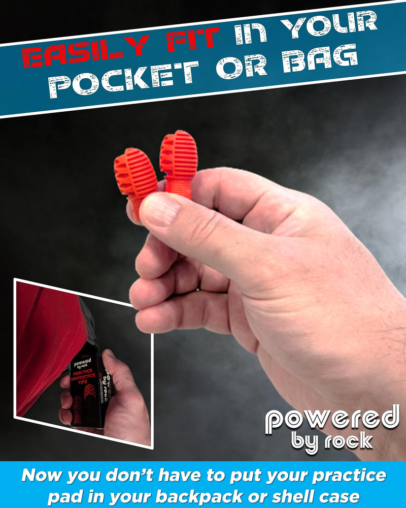 [AUSTRALIA] - Drumstick Dampeners for Silencing Drumming Practice - Replace Your Drum Practice Pad - Silicone Drumstick Tips Mute Clacking Sound from Sticks on Solid Surfaces - 4 Pack 