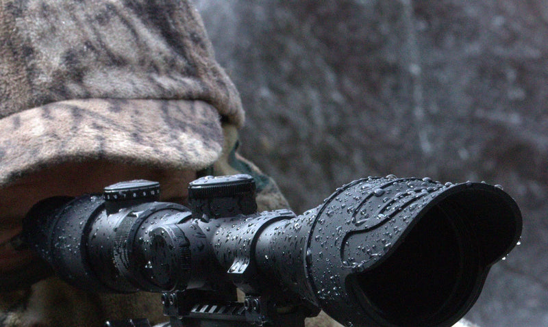 [AUSTRALIA] - Down Under Outdoors Silicone Rubber Rifle Scope Binocular Cover, Sunshade, Rain Cap, Eye Piece, Objective Lens, Spotting Optics, Tactical Flip Up Protector, 40mm 44mm 50mm 56mm 69mm, Sold Individually Medium (outside diameter 46 to 56 mm) 
