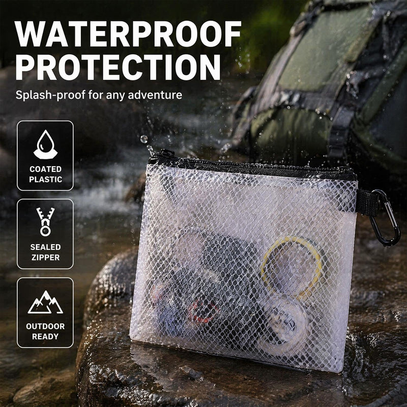 1Pcs Air Production Multi-Size Clear Zipper Pouch, Cable Organizer Small | Travel Gear Bag for Electronics, Camera Accessories, Tool Pouch & Small Tech Storage