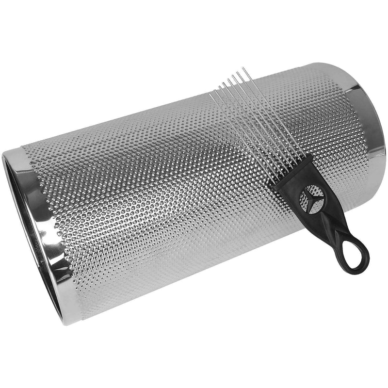 12" x 6" Stainless Steel Guiro Instrument Latin Percussion Metal Guiro Shaker with Scraper Percussion Instrument, Guira Dominicana, Wiro Musical