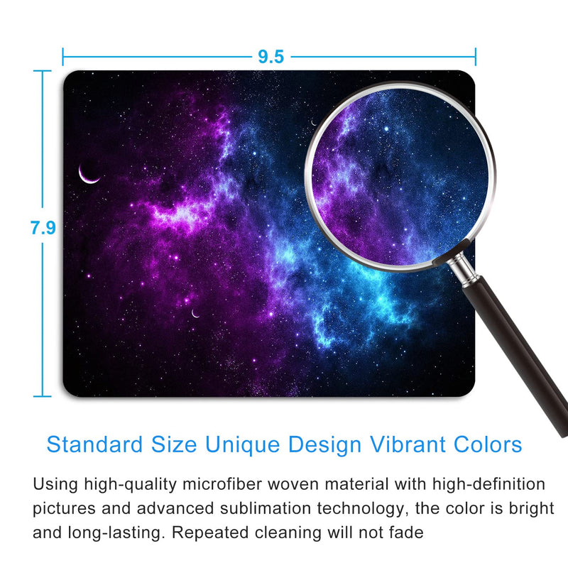 Shalysong Mouse pad, Personalized Computer Mouse pad, Office Decoration Accessories Gift, Non-Slip Rubber Mouse pad for Laptop Galaxy