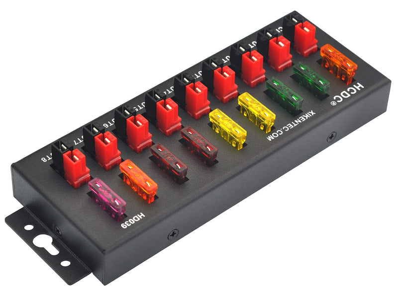 HCDC 1 in 8 Out 40Amp Connector Power Splitter Distributor Source Strip Module