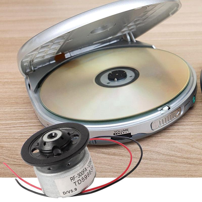uxcell Metal RF-300FA-12350 DC 5.9V Spindle DVD Micro Motor, 2.4 x 1.2cm for DVD CD Player, 1 Pcs Silver Black