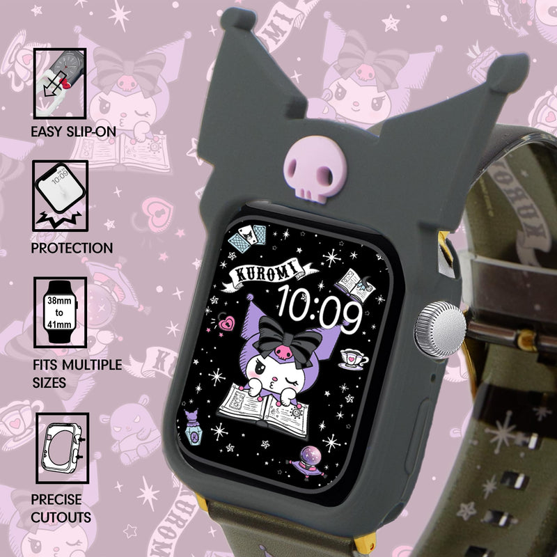 Sonix x Sanrio Watch Bumper Cover - Silicone Case (Kuromi) + Hello Kitty Watch Band (Kuromi)