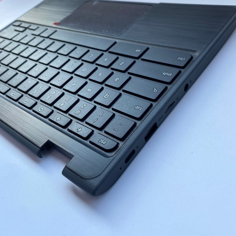 Replacement for Lenovo 100e Chromebook 2nd Gen 81MA Laptop Upper Case Palmrest Keyboard Touchpad Assembly Part 5CB0T79741 Black