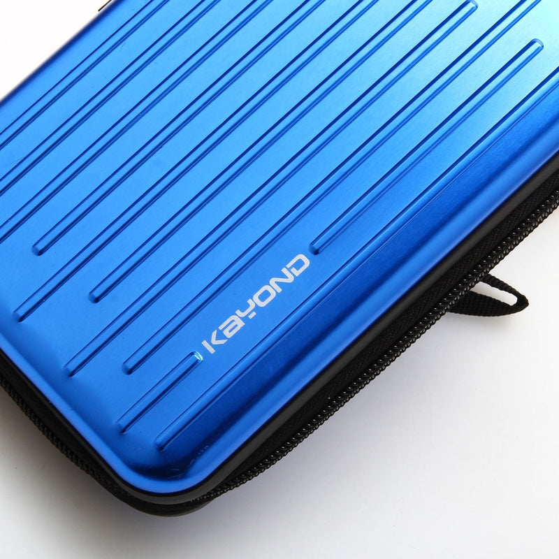 KAYOND Anti-Shock Silver Aluminium Carry Travel Protective Storage Case Bag for 2.5" Inch Portable External Hard Drive HDD USB 2.0/3.0 (Blue) Blue