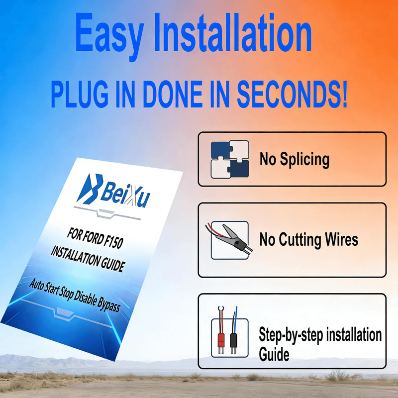 Auto Start Stop Eliminator for Ford F-150 2015 2016 2017 2018 2019 2020 | Plug & Play Start Stop Disable Module with Memory, No Error Code Start Stop Delete, Easy Install, OEM Fit for Ford F150 2015-2020