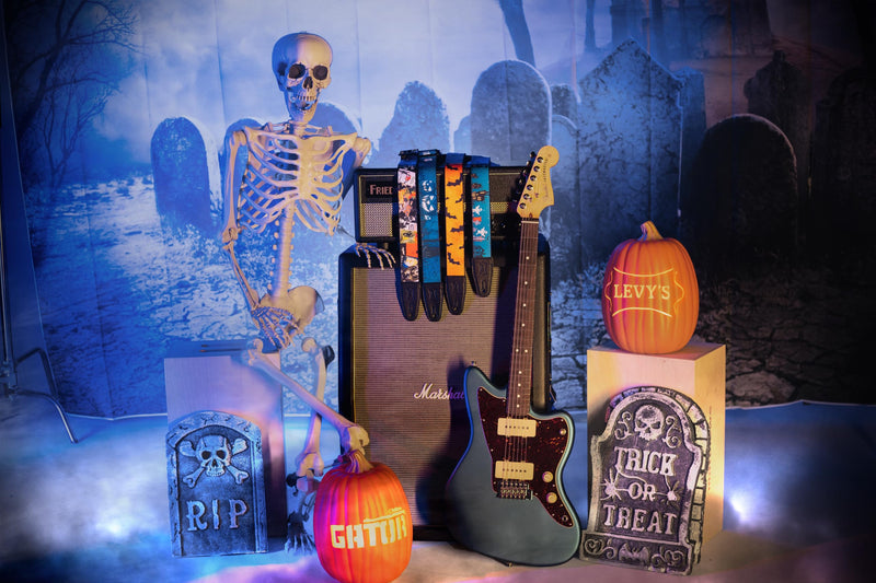 Levy's Leathers 2" Halloween Series Polyester Guitar Strap with Tri-Glide Adjustment; Horror Classics (MP2H-001)