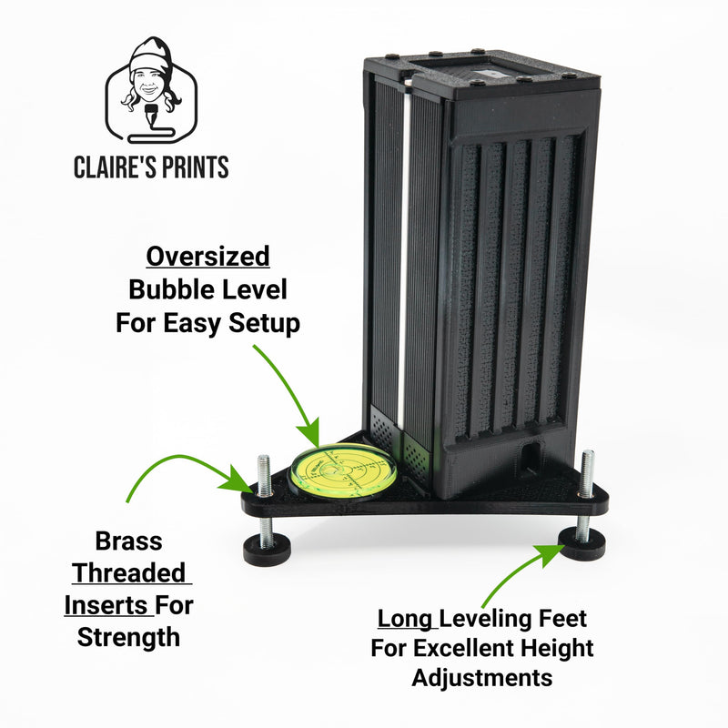 Durable Protective Case for Square Golf Launch Monitor – 100% Polycarbonate Shell, Oversized Bubble Level, Precision-Fit Impact-Resistant Case with Limited Replacement Warranty