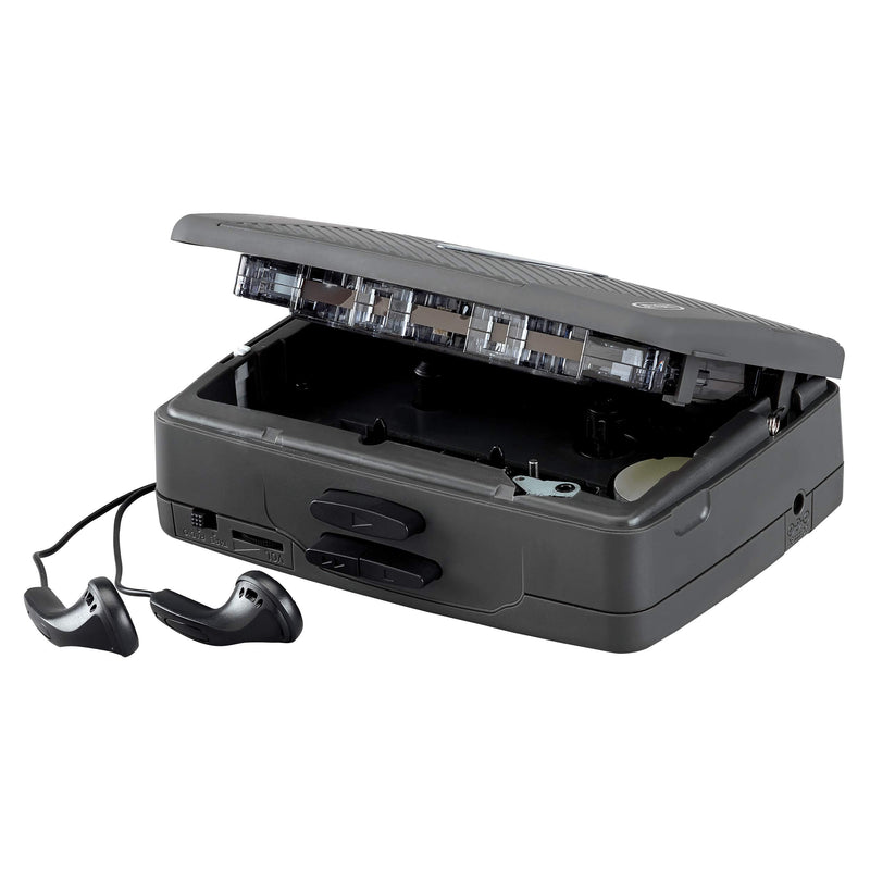 Jensen Portable Compact Lightweight Slim Design Stereo AM/FM Radio Cassette Player